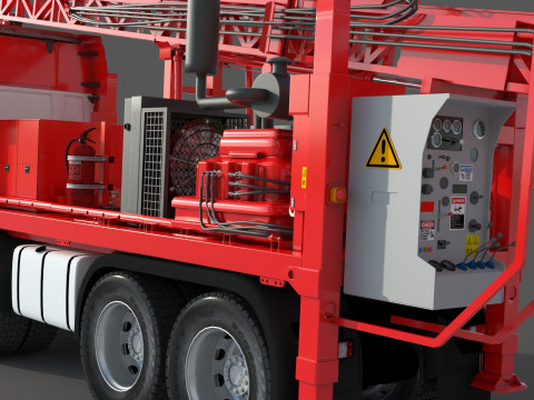 Man Sandvik Drill Modelo 3D