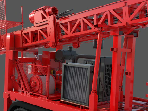 Hombre Sandvik Taladro Modelo 3D