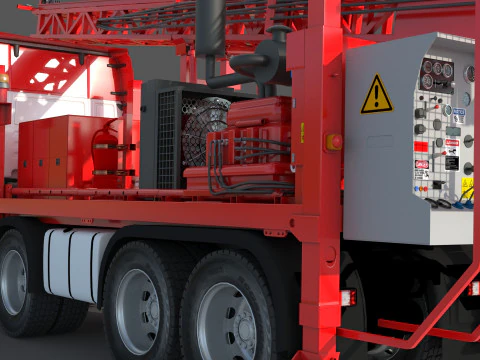 Hombre Sandvik Taladro Modelo 3D