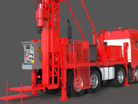 Man Sandvik Drill Modelo 3D