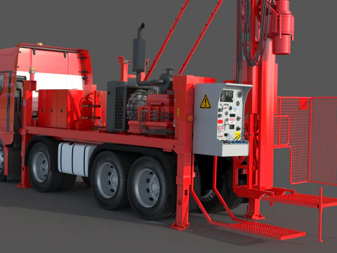 Hombre Sandvik Taladro Modelo 3D