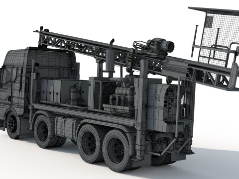 Man Sandvik Drill Modelo 3D