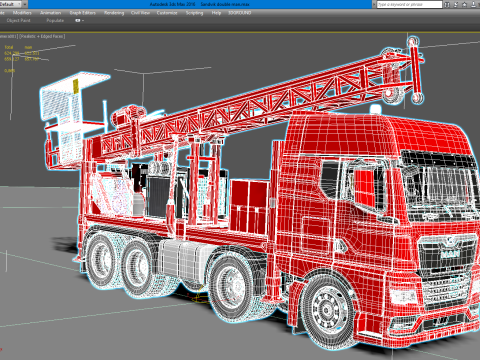 Man Sandvik Drill Modelo 3D
