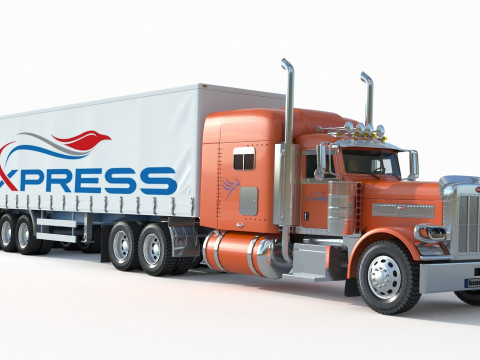 Peterbilt 389 Tractor Truck 3D-Modell