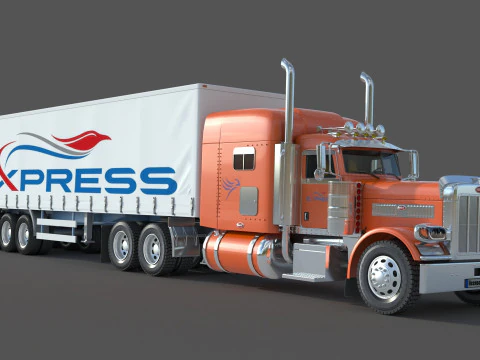 Peterbilt 389 Tractor Truck 3D Model