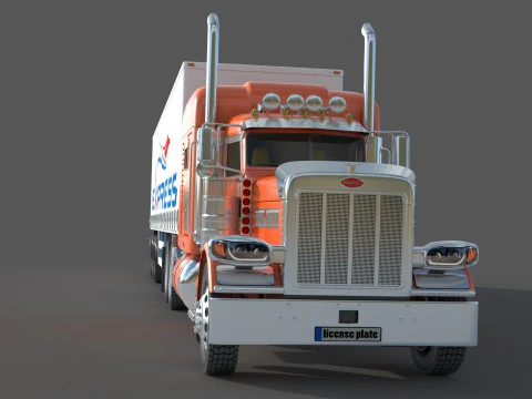 Peterbilt 389 Tractor Truck 3D Model