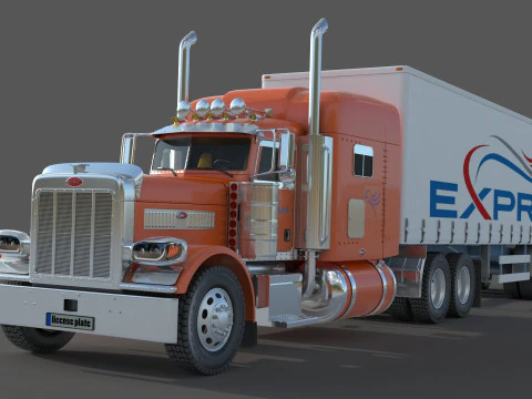 Peterbilt 389 Tractor Truck 3D Model