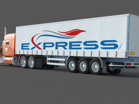 Peterbilt 389 Tractor Truck 3D-Modell