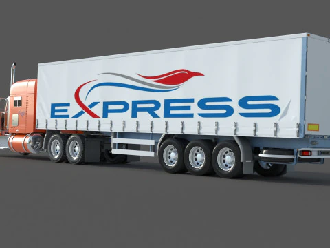 Peterbilt 389 Tractor Truck 3D Model