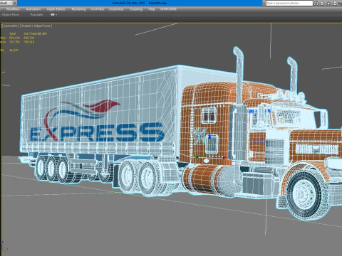 Peterbilt 389 Tractor Truck 3D Model