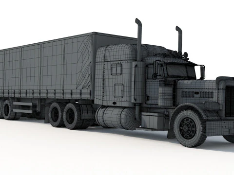 Peterbilt 389 Tractor Truck 3D Model
