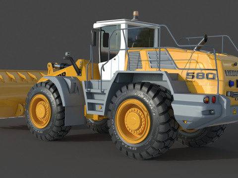 Liebherr L 580 Wheel Loader 3D Модель
