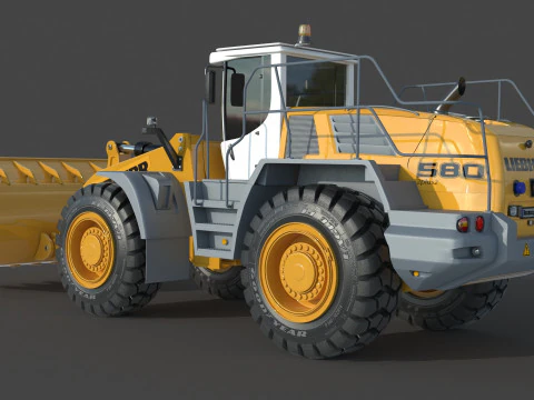 Liebherr L 580 Wheel Loader 3D Model