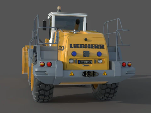 Liebherr L 580 Wheel Loader 3D Model
