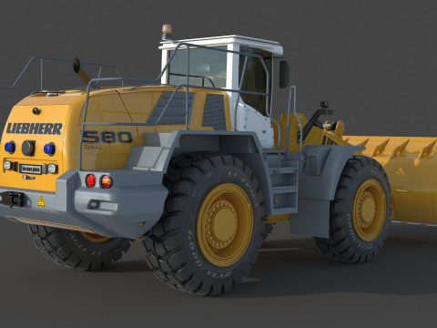 Liebherr L 580 Wheel Loader 3D Модель