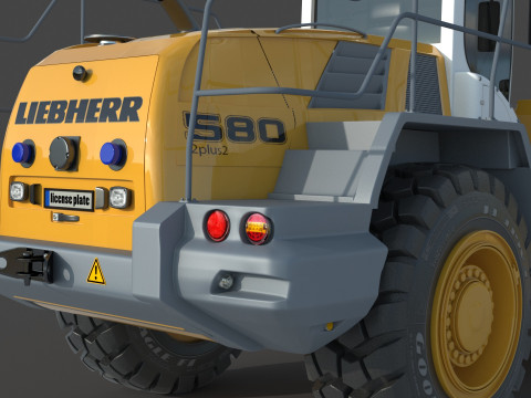 Liebherr L 580 Wheel Loader 3D Модель