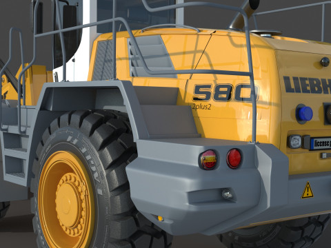 Liebherr L 580 Wheel Loader 3D Модель