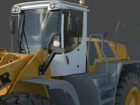 Liebherr L 580 Wheel Loader 3D Model