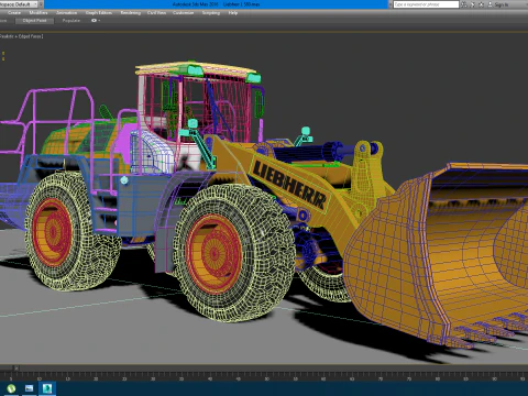 Liebherr L 580 Wheel Loader 3D Model