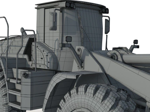 Liebherr L 580 Wheel Loader 3D Model