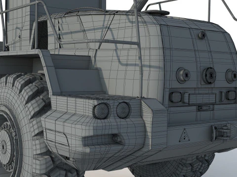 Liebherr L 580 Wheel Loader 3D Model