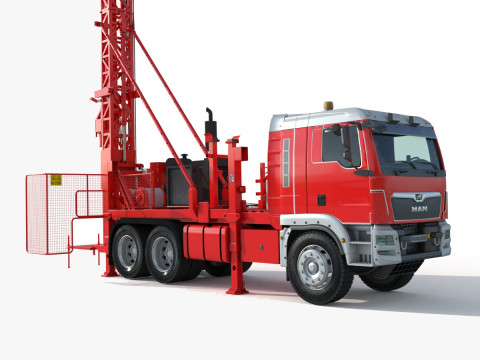 Man Sandvik Drill 2017 3D Модель