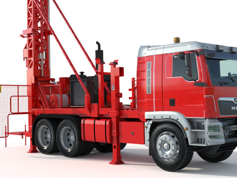 Man Sandvik Drill 2017 3D 模型