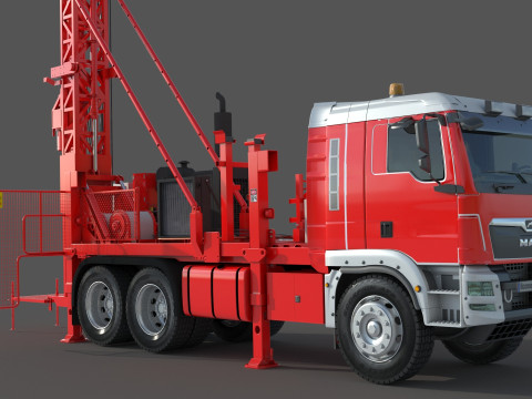 Man Sandvik Drill 2017 3D 模型