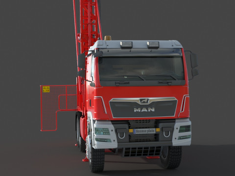 Man Sandvik Drill 2017 3D 模型