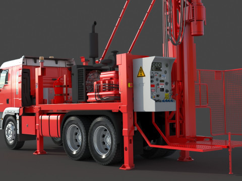 Man Sandvik Drill 2017 3D 模型