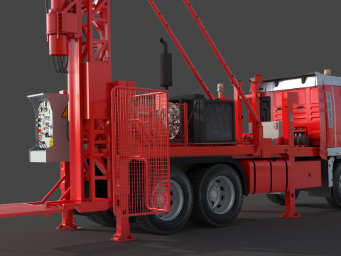 Man Sandvik Drill 2017 3D 模型