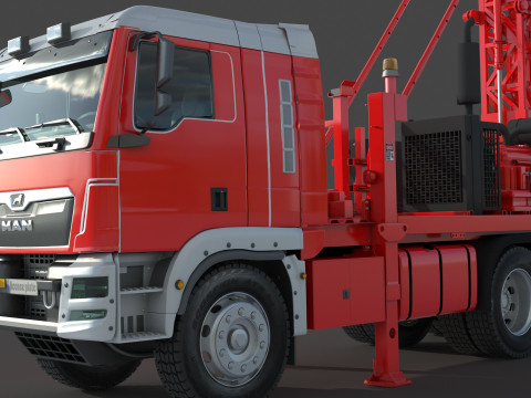 Man Sandvik Drill 2017 3D 模型