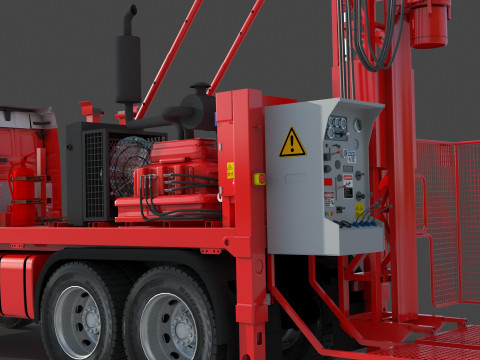 Man Sandvik Drill 2017 3D 模型