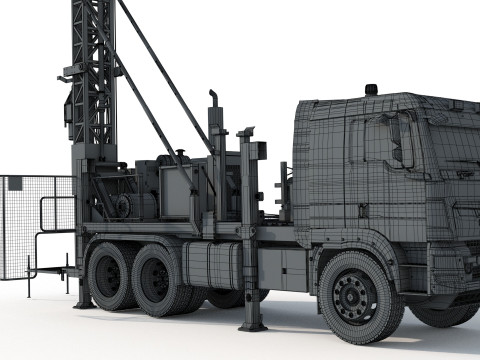 Man Sandvik Drill 2017 3D 模型
