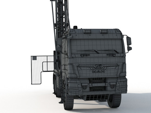 Man Sandvik Drill 2017 3D 模型