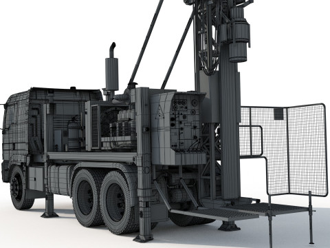 Man Sandvik Drill 2017 3D 模型