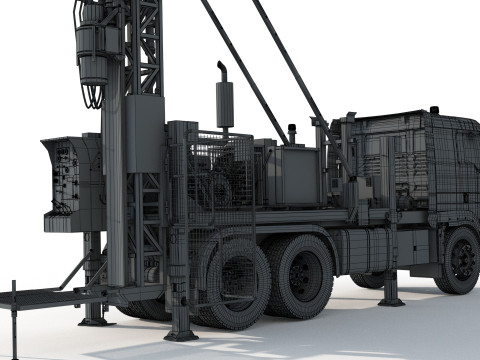 Man Sandvik Drill 2017 3D 模型