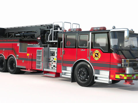 Brighton Fire Aerial pierce 3D Model