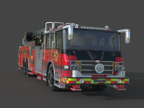 Brighton Fire Aerial pierce 3D 모델