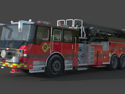 Brighton Fire Aerial pierce 3D Model