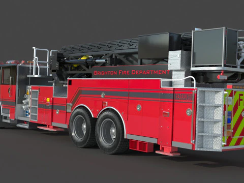 Brighton Fire Aerial pierce 3D Model