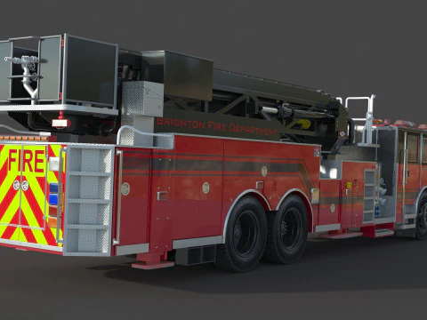 Brighton Fire Aerial pierce 3D Model