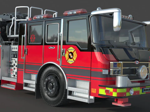 Brighton Fire Aerial pierce 3D Model