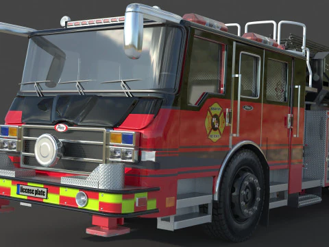 Brighton Fire Aerial pierce 3D Model