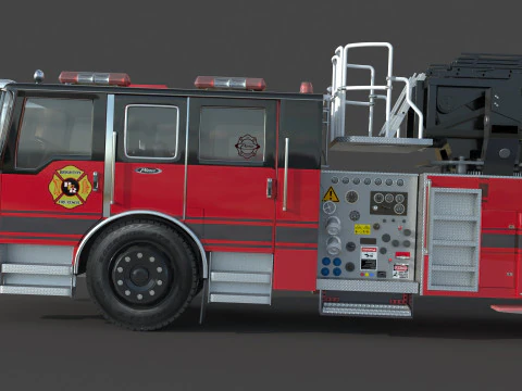 Brighton Fire Aerial pierce 3D Model