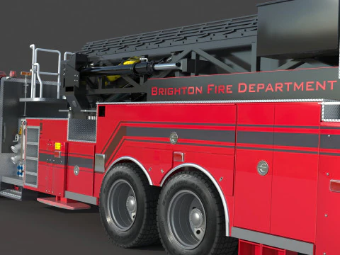 Brighton Fire Aerial pierce 3D Model