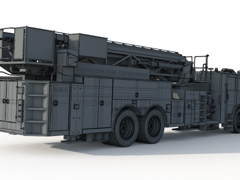 Brighton Fire Aerial pierce 3D 모델