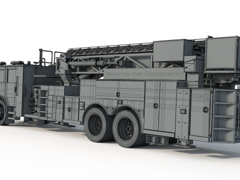 Brighton Fire Aerial pierce 3D 모델