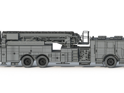 Brighton Fire Aerial pierce 3D 모델