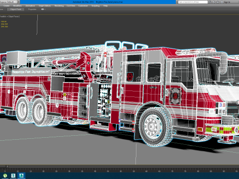 Brighton Fire Aerial pierce 1 Model 3D